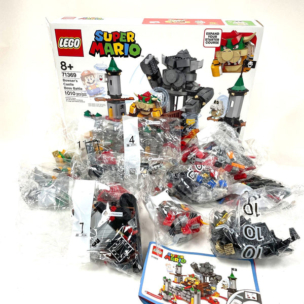 LEGO Super Mario 71369 Bowser's Castle Boss Battle; Open Box, All 11 Bags Sealed