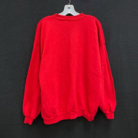 Unisex 90s Vintage TULTEX Wisconsin Badgers Red Crew Pullover Sweatshirt Sz 2X