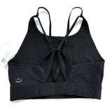 NWT Wmns BEYOND YOGA Black Heather Racerback Athletic Sports Bra Sz XL MSRP$72