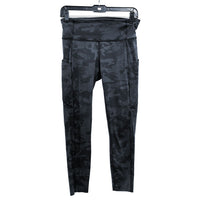 Wmns LULULEMON Black Camo Fast Free Tight II Nulux Athletic Leggings Sz 8