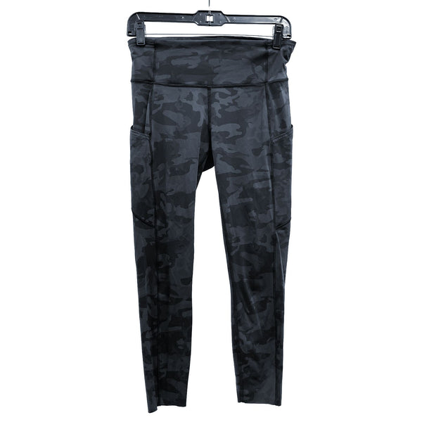 Wmns LULULEMON Black Camo Fast Free Tight II Nulux Athletic Leggings Sz 8