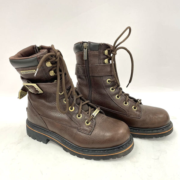 Harley-Davidson Footwear Women’s Sz 6.5 Brown Leather Kennington Motorcycle Boot