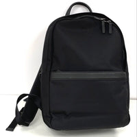 Italic Black Canvas & Leather Backpack