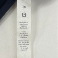 Lululemon Blue Wunder Train High Rise Tight Women’s Sz 20
