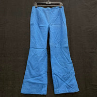 Wmns 60s Vintage THE VILLAGER Wool Funky Blue Flare Pants Sz 12