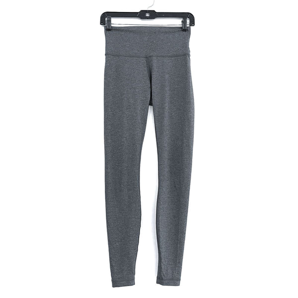 Wmns LULULEMON Gray Heather Wunder Under High Rise Tight Luxtreme Leggings Sz 6