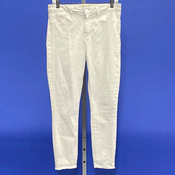 Wmns L'Agence White Denim Skinny Jeans Sz 31