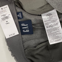 NWT Gap Grey Wide Leg Elastic Waist Trouser Pants Women’s Sz M Tall