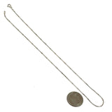 Sterling Silver 18" Beaded Station-Style Snake Chain, 4.51g