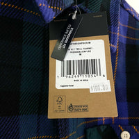 NWT Mens THE NORTH FACE Blue & Green Plaid Heavy Duty Flannel Shirt Jacket Sz M