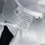 NWT Wmns ANN TAYLOR 100% Cotton White Low Cut Long Sleeve Button Up Shirt Sz 4