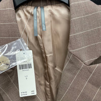 NWT Wmns ANTHROPOLOGIE Brown Double Breasted Blazer Jacket Sz S MSRP$158