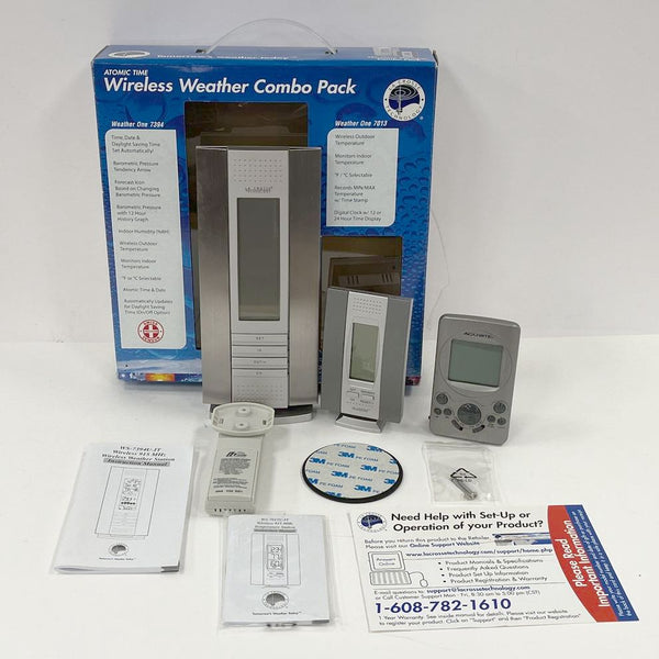 La Crosse Technology Atomic Time Wireless Weather with AcuRite Monitor - TESTED