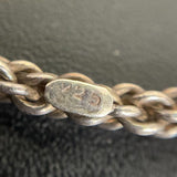 7.25" Sterling Silver Braided Bangle, 10.21g