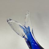 Large Art Glass/Blue Glass Whale