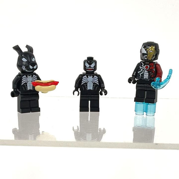 LEGO Marvel Venom Minifigures; sh0697 Iron Venom, sh0698 Pork Grind sh0542 Venom