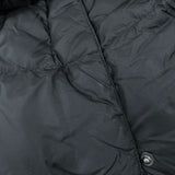 Wmns THE NORTH FACE Down Fill Black Long Quilted Mock Neck Coat Jacket Sz S