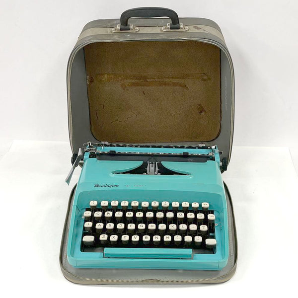 Remington Ten Forty 10 40 Portable Typewriter Gray Green