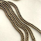 10K Yellow Gold Vintage 13" Watch Chain, 4.65g