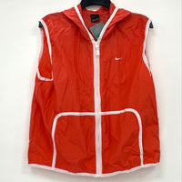 NWT Nike Red White Full Zip Hooded Athletic Vest Women’s Sz XL