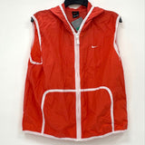 NWT Nike Red White Full Zip Hooded Athletic Vest Women’s Sz XL