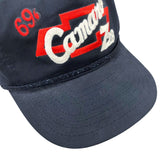 80s 90s Vintage NISSIN CAP '69 Camaro Z28 Car Black & Red Baseball Cap Hat OS