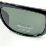 Eddie Bauer Akton Polarized Green Tint Black Frame 130mm Sunglasses with Tag