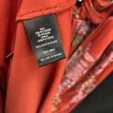 NWT Wmns TORRID Burnt Orange Floral Mesh Long Sleeveless Flowy Maxi Dress Sz 2X