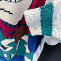 Mens 90s Vintage ACME looney Tunes Tasmanian Devil Golf Knit Crew Sweater Sz L