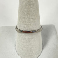 Sterling Silver Twist Design Band Ring w/ Cubic Zirconia Accents Size 9.5, 1.93g
