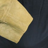 Wmns 90s Vintage JOSE LUIS Green Suede Leather Lightweight Button Up Jacket Sz 8