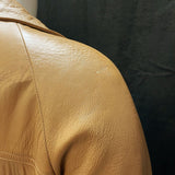 Wmns Vintage NEW ENGLAND SPORTSWEAR CO. Brown Genuine Leather Duster Coat No Sz