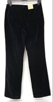 NWT Part Two BirdiePW Classic Fit Black Velvet Bootcut Pants Sz 34