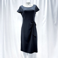 NWT Wmns TALBOTS Black Lightweight Stretch Knee Length Dress Sz M MSRP$119