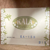 Kala Ukulele Model KA-15S Satin Mahogany Soprano with Case - TESTED