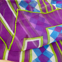 10pc 60s / 70s Vintage Scarf Lot - Abstract Novelty Funky Prints & Patterns