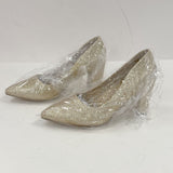 J. Adams Jolie Gold Glitter Closed-Toe High Heeled Pumps Women's Sz 7.5