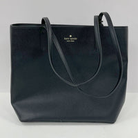 Kate Spade Black Saffiano PVC Brynn Tote w/ Bow Detail