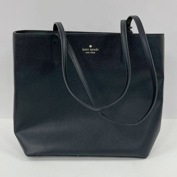 Kate Spade Black Saffiano PVC Brynn Tote w/ Bow Detail