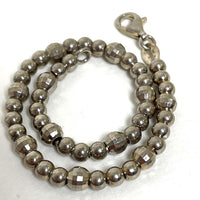 7.5" Sterling Silver 925 Milor Beaded Bracelet, 8.39g