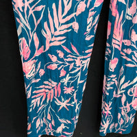 NWT Wmns LILLY PULITZER Blue & Pink Patterned Ruffle Emilea Jumpsuit Sz S
