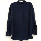 NWT Banana Republic Dark Blue Button Front Shirt Women’s Sz XL