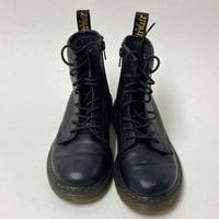 Doc Martens Softy T Kids Black Lace-Up Leather Boots sz 2