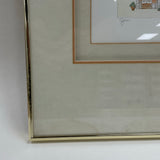 Ltd/500 Ed Framed Etching w Wash of Old House - Joni?