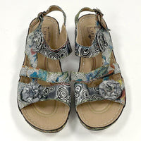 L'Artiste Spring Step Jeolina Grym Floral Sandals Women's Size 10