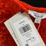 NWT Wmns RAILS Orange Popcorn Textured Julie Cherry Tank Dress Sz M MSRP$198