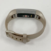Fitbit Heart Rate Fitness Watch Model FB408 with Tan Band and Charger - TESTED