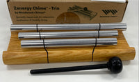 IOB Zenergy Chime Trio Metal and Wood Chimes by Woodstock Chimes w Mallet