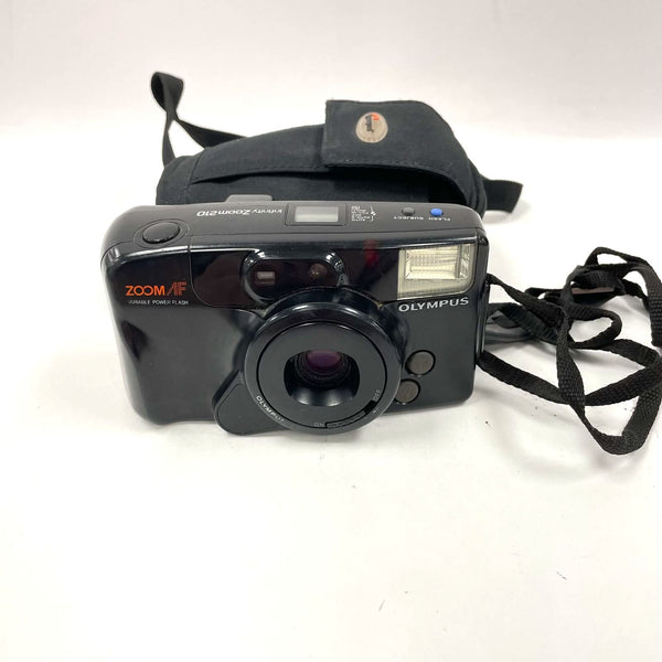 Olympus Infinity Zoom 210 35mm Film Camera with Case - TESTED