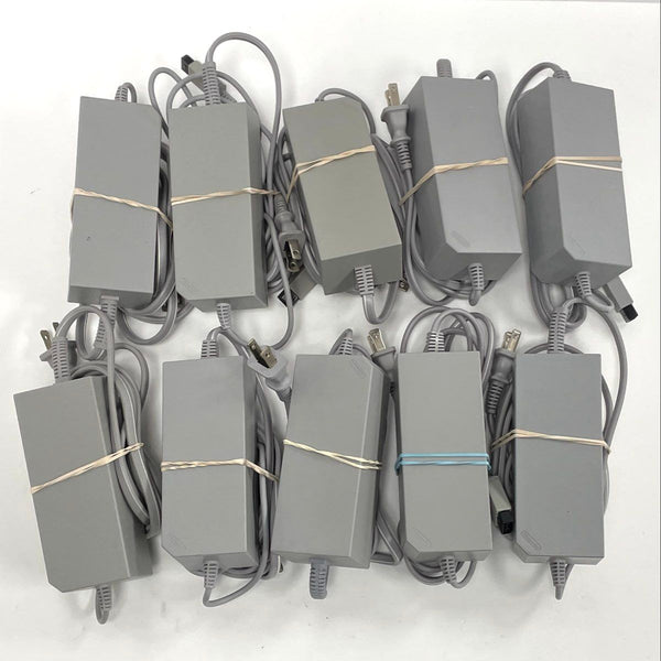 10pc Nintendo Wii Power Supply Lot - untested